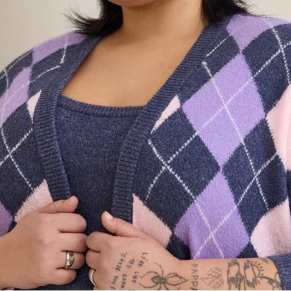 ✨SOLD✨🆕NWT🔖Fabulous Torrid Vegan Cashmere Cardigan - 3x - Picture 4 of 8